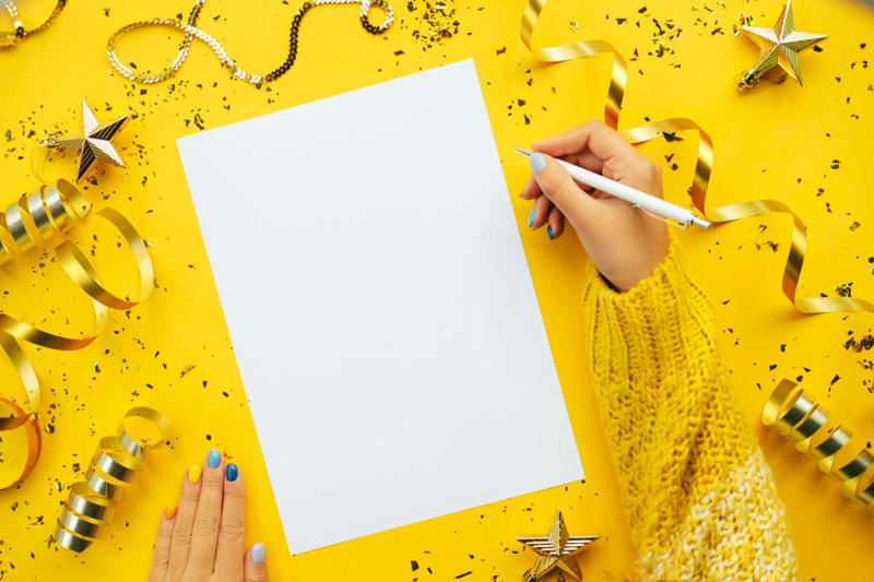 Write Down Your New Year’s Resolutions, See Some Fireworks, Curl Up by the Fire, Put on a Playlist, Head to the Theater, Craft a Vision Board, Prep a Breakfast Spread, Eat 12 Grapes , Write Notes to Your Future Self, Make (And Eat!) Desserts, Catch the Sunset , Host a Potluck , Create a Time Capsule, Get Crafty , Go Ice Skating , Reflect on the Past Year, Throw a Pizza Party, Schedule a Family Game Night, Whip Up Cocktails , Have a New Year's Eve Movie Marathon , Watch the Ball Drop, Visit a Swanky Restaurant , Plan a Staycation, Kiss Someone at Midnight , Orchestrate a Dinner Party, Give a Champagne Toast, Organize Your House, Ignite Sparklers , Call a Loved One, Prepare a Lucky Meal