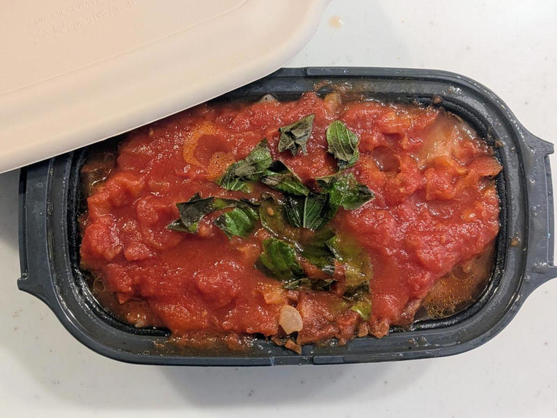 レンチンで煮込み料理までつくれちゃうとは！, レンジでカンタン！「具だくさんミネストローネ」をつくったよ, 野菜の甘みがたっぷりの、ミネストローネが完成！, もちろん「焼き魚」だってつくれます！, 1人分のご飯も10分で炊ける！