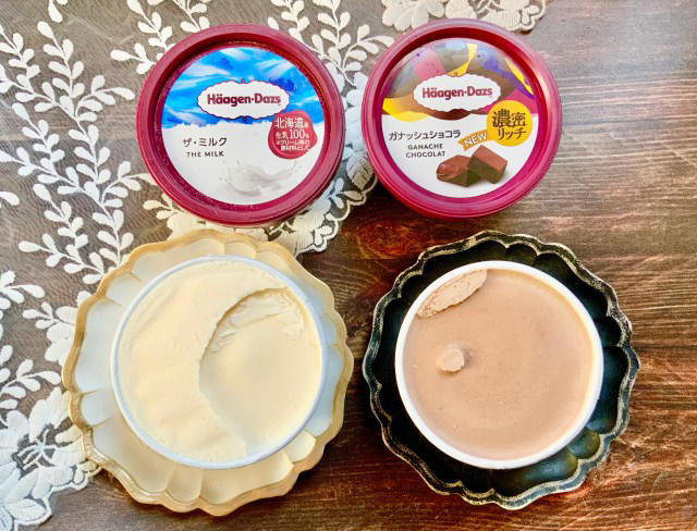 【パリパリチョコが美味しすぎ！】, 【日本の味をハーゲンダッツで♡】, 【本当に天使と悪魔に誘われました】, 【ケーキがそのままアイスに!?】, 【定番フレーバーにも新しい仲間が♪】, 【見かけたら即ゲットすべし】