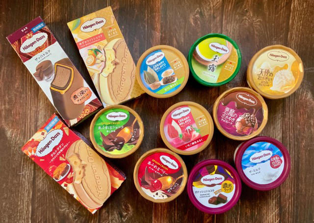 【パリパリチョコが美味しすぎ！】, 【日本の味をハーゲンダッツで♡】, 【本当に天使と悪魔に誘われました】, 【ケーキがそのままアイスに!?】, 【定番フレーバーにも新しい仲間が♪】, 【見かけたら即ゲットすべし】