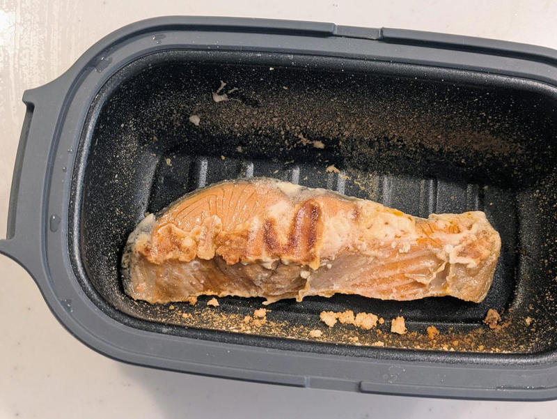 レンチンで煮込み料理までつくれちゃうとは！, レンジでカンタン！「具だくさんミネストローネ」をつくったよ, 野菜の甘みがたっぷりの、ミネストローネが完成！, もちろん「焼き魚」だってつくれます！, 1人分のご飯も10分で炊ける！