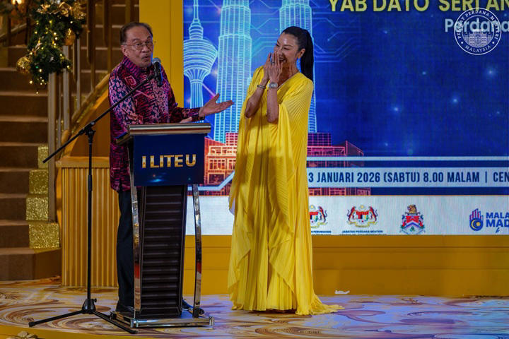 Michelle Yeoh is the special guest, Anwar honours Michelle Yeoh on stage, Yeoh likens KL to a stage and the world as its audience, Yeoh shares viral Wicked moment with Anwar