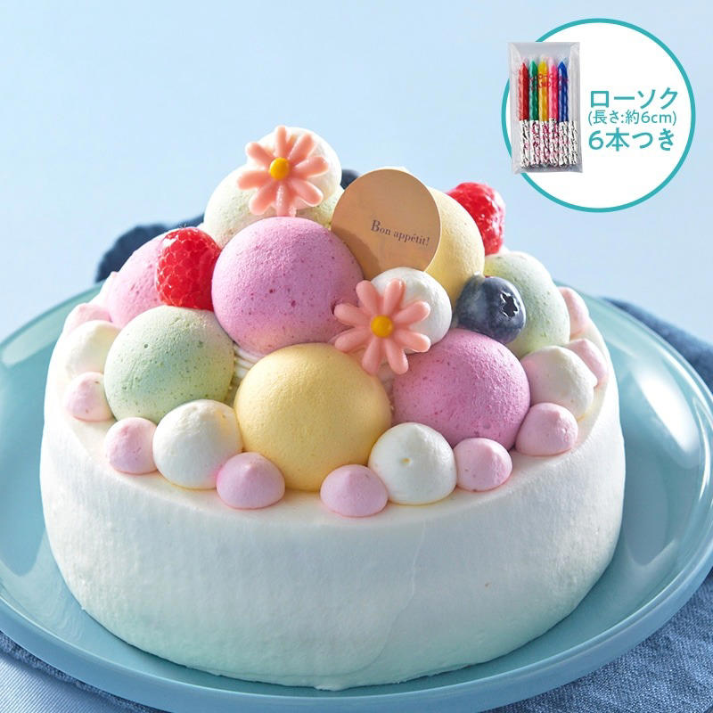 成人の日フルーツボンボンデコレーション14cm　￥3,240（税込）, 【通販限定】成人の日 フルーツボンボンデコレーション14cm（ローソク付）￥3,240（税込）, 成人の日 幸せまるっとクレーム・ダンジュ　￥360（税込）, 成人の日 幸せ重ねのフルーツミルクレープ　￥440（税込）
