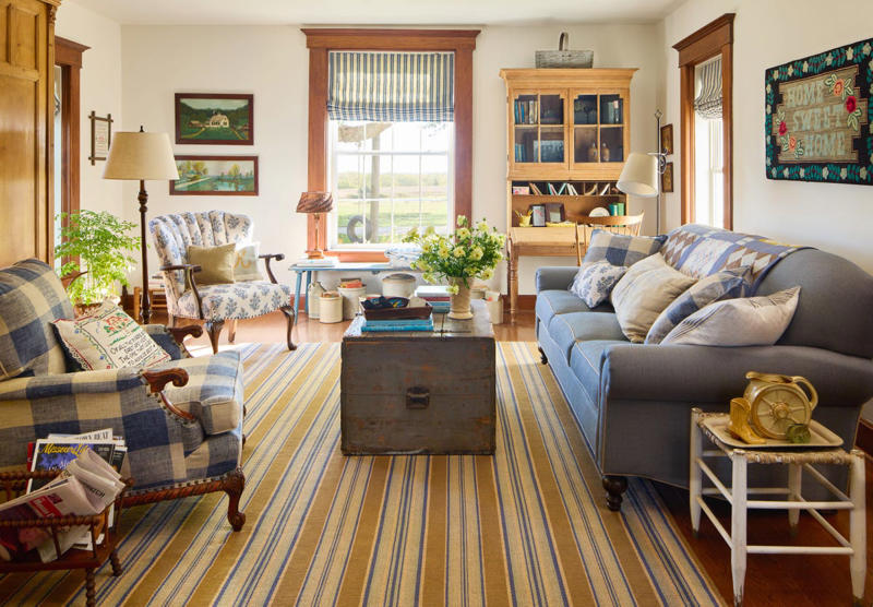 After: Prettied-Up Porch, Before, After: Welcoming Entry, Before, Before, After: Dish-Filled Dining Room, Before , After: Countrified Kitchen, After: Character-Filled Bathroom , Before, After: Hodgepodge Home Office, Before, After: Cheery Mudroom, Before, After: Colorful Back Entry, Before, After: Inviting Hallway, Before, After: Breezy Bedroom , Before, After: Nostalgic Bathroom, Before, After: Gallery-Walled Guest Quarters, Before, After: Whimsical Kids’ Room, Gathering-Ready Yard