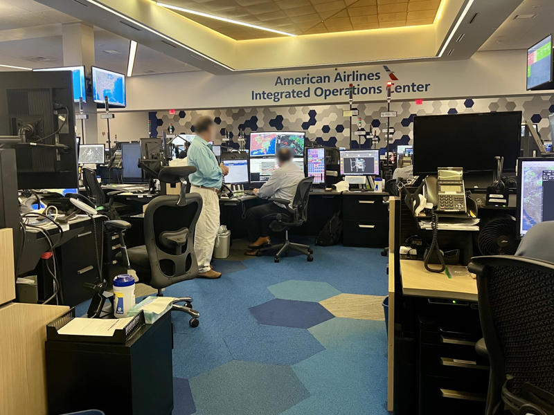 The IOC doesn't look like your typical cubicle office, American uses automation to help manage irregular operations, Crew scheduling and dispatch are among the biggest teams, Smaller workgroups are still essential to the operation, A command center is set up for emergency events