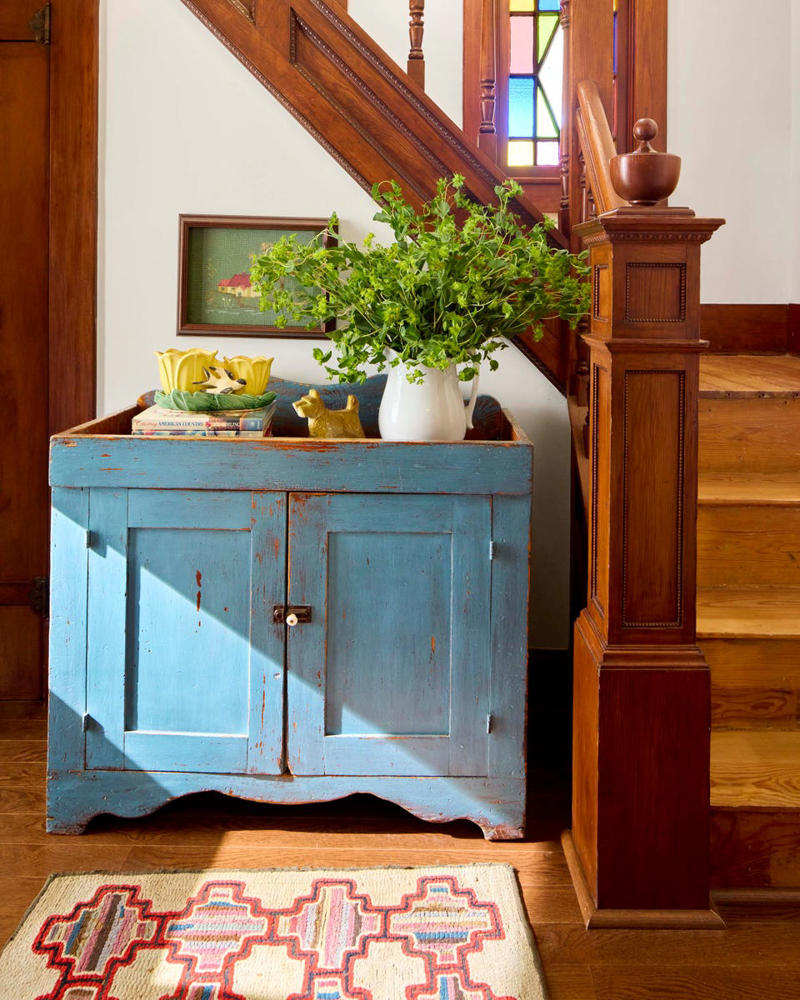After: Prettied-Up Porch, Before, After: Welcoming Entry, Before, Before, After: Dish-Filled Dining Room, Before , After: Countrified Kitchen, After: Character-Filled Bathroom , Before, After: Hodgepodge Home Office, Before, After: Cheery Mudroom, Before, After: Colorful Back Entry, Before, After: Inviting Hallway, Before, After: Breezy Bedroom , Before, After: Nostalgic Bathroom, Before, After: Gallery-Walled Guest Quarters, Before, After: Whimsical Kids’ Room, Gathering-Ready Yard