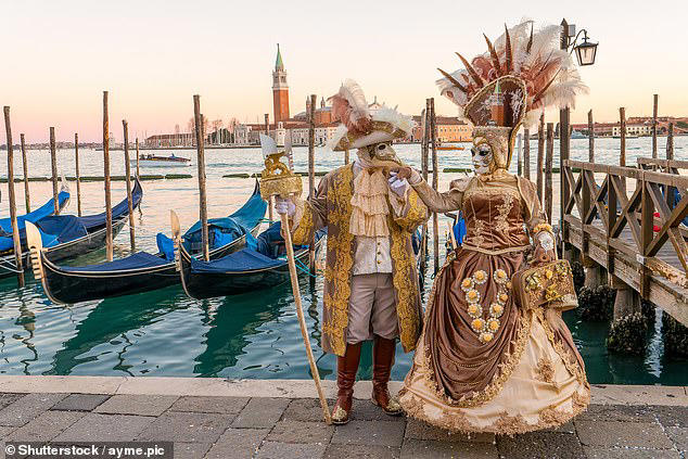 January - Budapest, Hungary, February - Venice, Italy, March - Amsterdam, Netherlands, April - Athens, Greece, May - Istanbul, Turkey, June - Boston, USA, July - Krakow, Poland, August - Edinburgh, Scotland, September - Munich, Germany, October - Seville, Spain, November - Naples, Italy, December - Cologne, Germany
