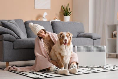 犬が『耐えられる寒さ』はどのくらい？, 冬場の室温は何度に保てばいいの？, 冬場の室温目安は20〜25度, 暖房器具は安全なエアコンが最適, 設定温度は18〜22度がベスト, 暖房以外にも寒さ対策グッズを併用して, 犬が過ごす部屋で暖房を使う際の注意点