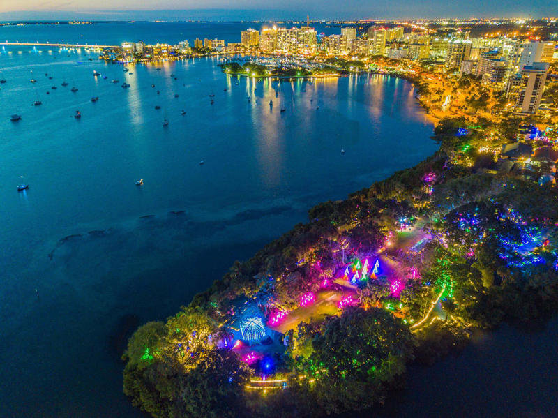 Bradenton Alive New Year's Eve Celebration, Sarasota Pineapple Drop, New Year's Eve on Anna Maria Island, New Year's Eve at Waterside Place in Lakewood Ranch, Clancy's Shamrock Shiver party for charity, Village of the Arts Art Walk weekend, Last chance for holiday lights