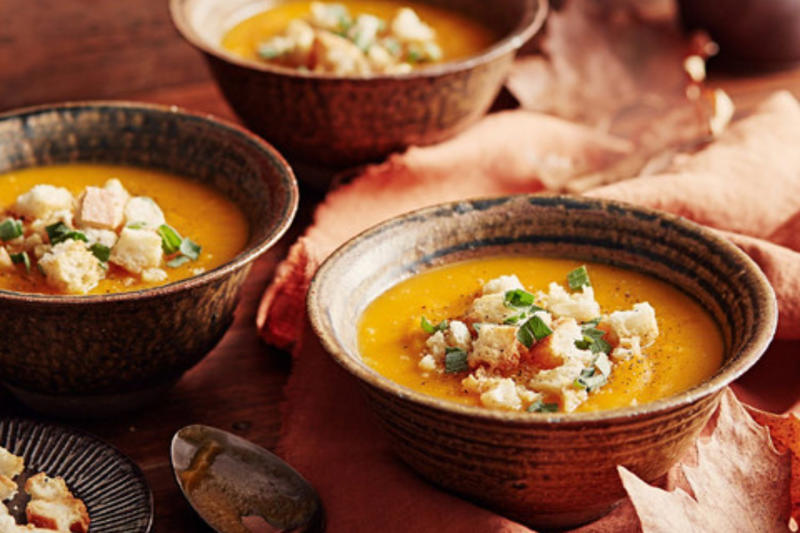      Chicken Mulligatawny Soup   ,      Tom Yum Chicken Noodle Soup   ,      Tuscan Tomato and Bean Soup   ,      Cannellini and Chorizo Soup   ,      Fast Ed’s Ham Hock, Potato and Leek Soup   