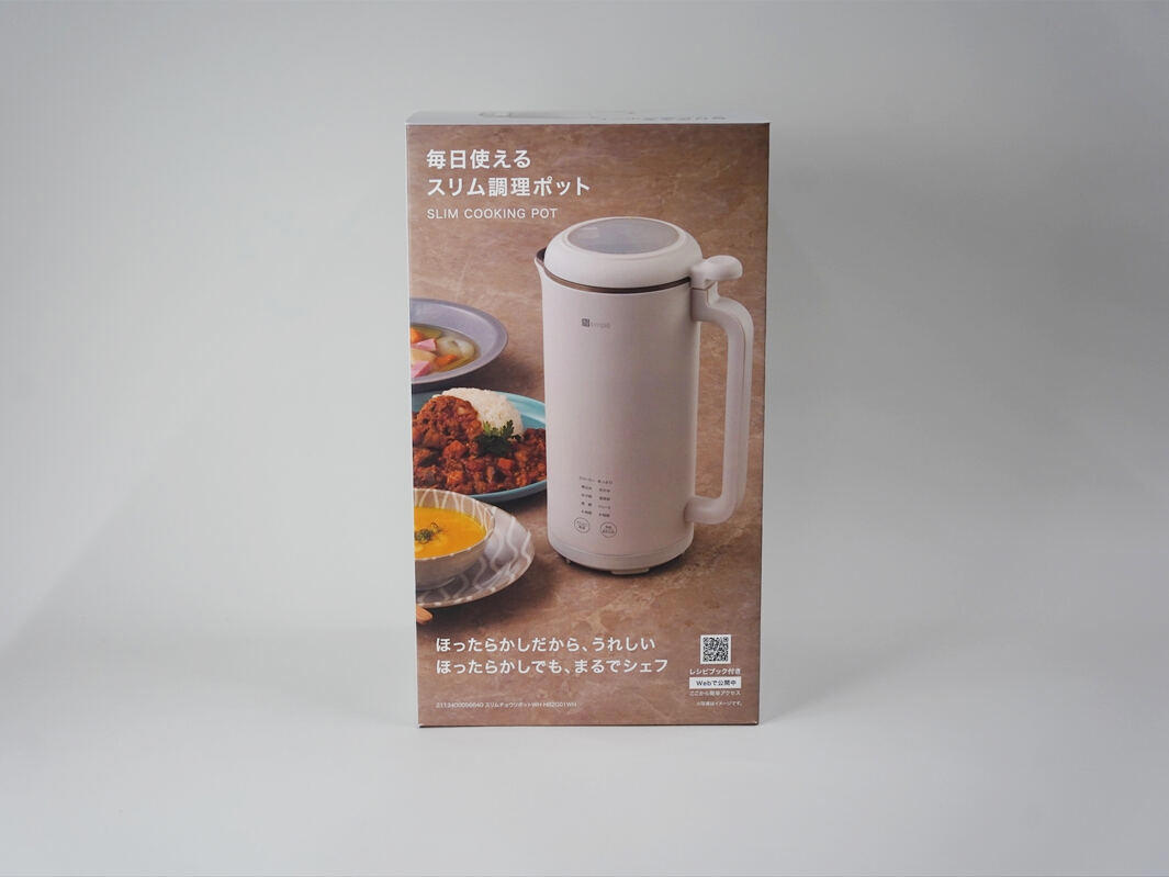 容量は600ml、コンパクトな設計だけどちょっと背は高め, 使用前は念入りに洗浄を！, とろとろポタージュがほったらかしで完成！おかゆやゆで卵もできる！, メニューにはないけど実はある「洗浄モード」, ポタージュが「毎日のごはん」に昇格！あったかいスープ好きにオススメ