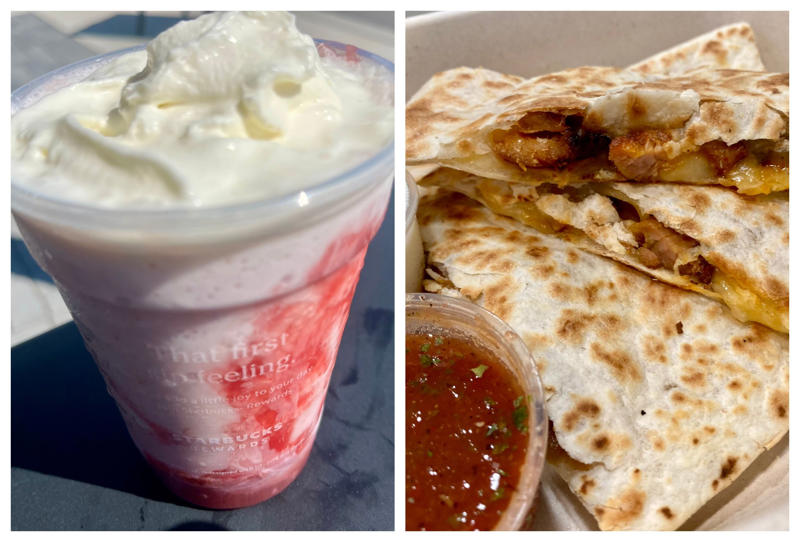 Frozen Waffles, Vegetable Soup, Onion Rings, Mac and Cheese, Pickles, Stuffing, Quesadillas, Frappuccino’s