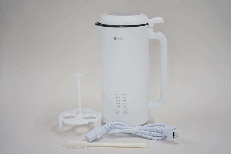 容量は600ml、コンパクトな設計だけどちょっと背は高め, 使用前は念入りに洗浄を！, とろとろポタージュがほったらかしで完成！おかゆやゆで卵もできる！, メニューにはないけど実はある「洗浄モード」, ポタージュが「毎日のごはん」に昇格！あったかいスープ好きにオススメ