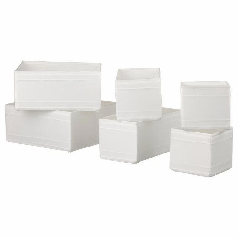 Ebern Designs Bed Sheet Organiser (4 Pack), £56.99, Wayfair, Joseph Joseph Compact Cutlery Organiser, £12.18, Amazon, Mantaraj Extendable Four-Tier Spice Rack, £16.95, B&amp;Q, HOOBRO Over Toilet Storage Unit, £51.18, Amazon, Set of 4 Grey Pan Lid Holders, £13, Joseph Joseph, Homiu Expandable Pan Rack, £14.99, B&amp;Q, Habitat Pack of 2 Seagrass Wave Storage Basket, £18, Argos, Hayden Storage Coffee Table, £299, Next, SKUBB set of 6 drawer dividers, £6, IKEA, OXO 5-Piece POP Container Set, £54.99, Lakeland, Under Sink Slide-out Organiser, £23.62, Amazon, BIGSO Sweden Hanging Box File, £35.27, Amazon, D-Line Cable Tidy Unit, £10.99, The Range, Oak Trinket Shelf, from £12, Futon Company, Simple Houseware Adjustable Closet Hanging Rod, £22.34, Amazon, Lidded Storage Basket, £36, John Lewis
