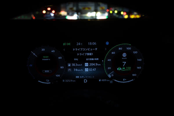 オートポリスまでは自走の方がラクで安い？, 15時に東京・用賀出発！ 果たして何時に着くのか, 名古屋から大阪まで駆けぬけるも燃料は余裕, ついに広島で給油ランプが！ 初めての給油, 九州上陸！ 高速代は予定より安かった, e-POWERは高速道路で燃費が悪いわけではなかった！