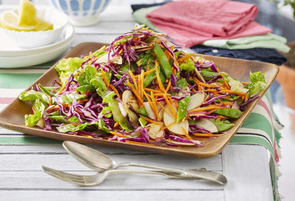 Our Best Salad Recipes, Mediterranean Prawn Salad , Smoky Texan Chicken with Ranch Salad , Lamb with Chickpea and Avocado Salad , Charred Potato Caesar Salad , Bacon and Corn Pasta Caesar Salad , Sweet Chilli Chicken and Pineapple with Salad , Spicy Sausages with Pineapple Rice Salad , Tuscan Steaks with Olive Avocado Salad , Thai Fish and Prawn Cakes with Asian Salad