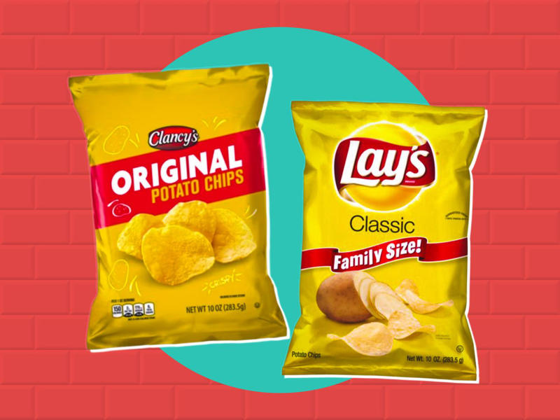 Aldi Copycats That Are Better Than the Original, According to Customers, Burman’s Tomato Ketchup, Benton’s Peanut Butter Filled Cookies, L’oven Pre-Sliced Plain Bagels