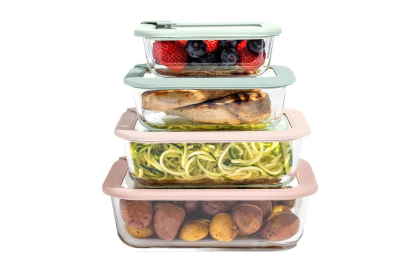 Best Overall Dietitian Kitchen Recommendations, Avoid: Plastic Containers or Glass Jars, Use Instead: Glass, Avoid: Single-Use Plastic Bags, Use Instead: Reusable Bags, Avoid: Spiralizers, Use Instead: Invest in High-Quality Pasta, Avoid: Traditional Nonstick Pans, Use Instead: Stainless Steel, Cast-Iron or Ceramic Pans, Avoid: Divided Meal Prep Containers, Use Instead: Multi-Sized Glass Container Set, Avoid: Plastic Utensils, Use Instead: Silicone, Wood or Stainless Steel, Avoid: Single-Use Water Bottles, Use Instead: Reusable Water Bottles