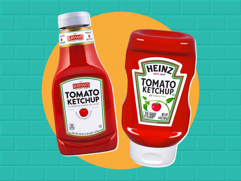 Aldi Copycats That Are Better Than the Original, According to Customers, Burman’s Tomato Ketchup, Benton’s Peanut Butter Filled Cookies, L’oven Pre-Sliced Plain Bagels
