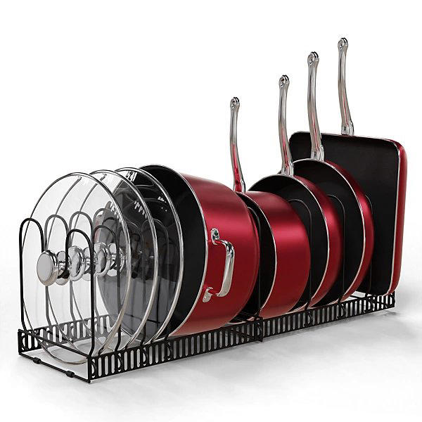 Ebern Designs Bed Sheet Organiser (4 Pack), £56.99, Wayfair, Joseph Joseph Compact Cutlery Organiser, £12.18, Amazon, Mantaraj Extendable Four-Tier Spice Rack, £16.95, B&amp;Q, HOOBRO Over Toilet Storage Unit, £51.18, Amazon, Set of 4 Grey Pan Lid Holders, £13, Joseph Joseph, Homiu Expandable Pan Rack, £14.99, B&amp;Q, Habitat Pack of 2 Seagrass Wave Storage Basket, £18, Argos, Hayden Storage Coffee Table, £299, Next, SKUBB set of 6 drawer dividers, £6, IKEA, OXO 5-Piece POP Container Set, £54.99, Lakeland, Under Sink Slide-out Organiser, £23.62, Amazon, BIGSO Sweden Hanging Box File, £35.27, Amazon, D-Line Cable Tidy Unit, £10.99, The Range, Oak Trinket Shelf, from £12, Futon Company, Simple Houseware Adjustable Closet Hanging Rod, £22.34, Amazon, Lidded Storage Basket, £36, John Lewis