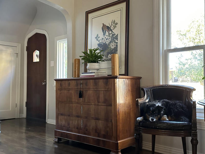 Antique Finds, Symmetry, Custom Upholstery, Architectural Details, A Thoughtful Entry, Vertical Elements, Bold Moments, Wallpaper, Intentionality