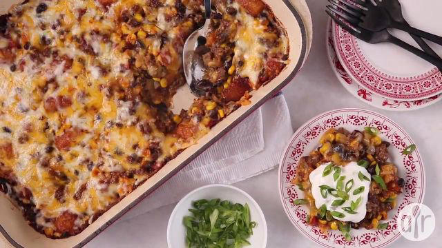 Cheesy Sausage Zucchini Casserole, Awesome Broccoli-Cheese Casserole, Buffalo Chicken and Roasted Potato Casserole, Old School Mac n' Cheese, Ground Beef Casserole with Brown Rice, Grandma's Hamburger Casserole, Chicken, Stuffing and Green Bean Casserole, Ladybug's Poppy Seed Chicken Casserole, Hamburger Rice Casserole, Cheeseburger Casserole with Tater Tots, Broccoli Cheese Casserole, The Casserole, Mom's Yummy Onion Casserole, Spaghetti Bake, Tater Tot Taco Casserole, More Inspiration