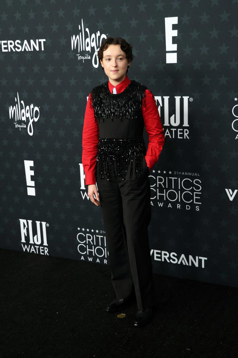 Jessie Buckley in Dior and Boucheron jewelry, Mia Goth in Dior, Elle Fanning in archival Ralph Lauren and Cartier jewelry, Chase Infiniti in Louis Vuitton and Messika jewelry, Britt Lower in Bottega Veneta, Audrey Nuna in Marc Jacobs, Teyana Taylor in Saint Laurent and Tiffany & Co. jewelry, Renate Reinsve in The Row and Lisa Eisner jewelry, Bella Ramsey in Prada, Eva Victor in Ferragamo
