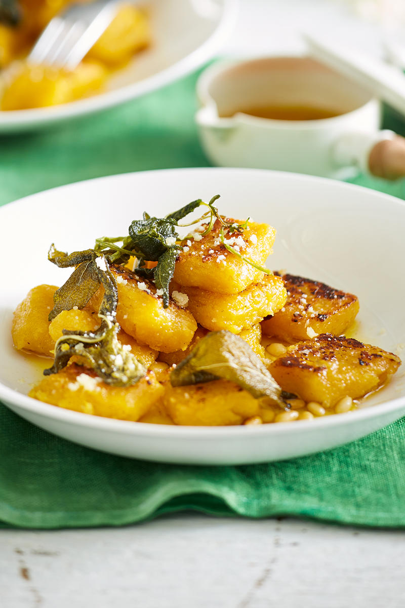 100 healthy dinner recipes your family will love, Eggplant pillows (Cuscini di melanzane) , Ginger fish stir fry , Grilled salmon and cos salad , Kale falafel salad with toasted pine nuts and hummus