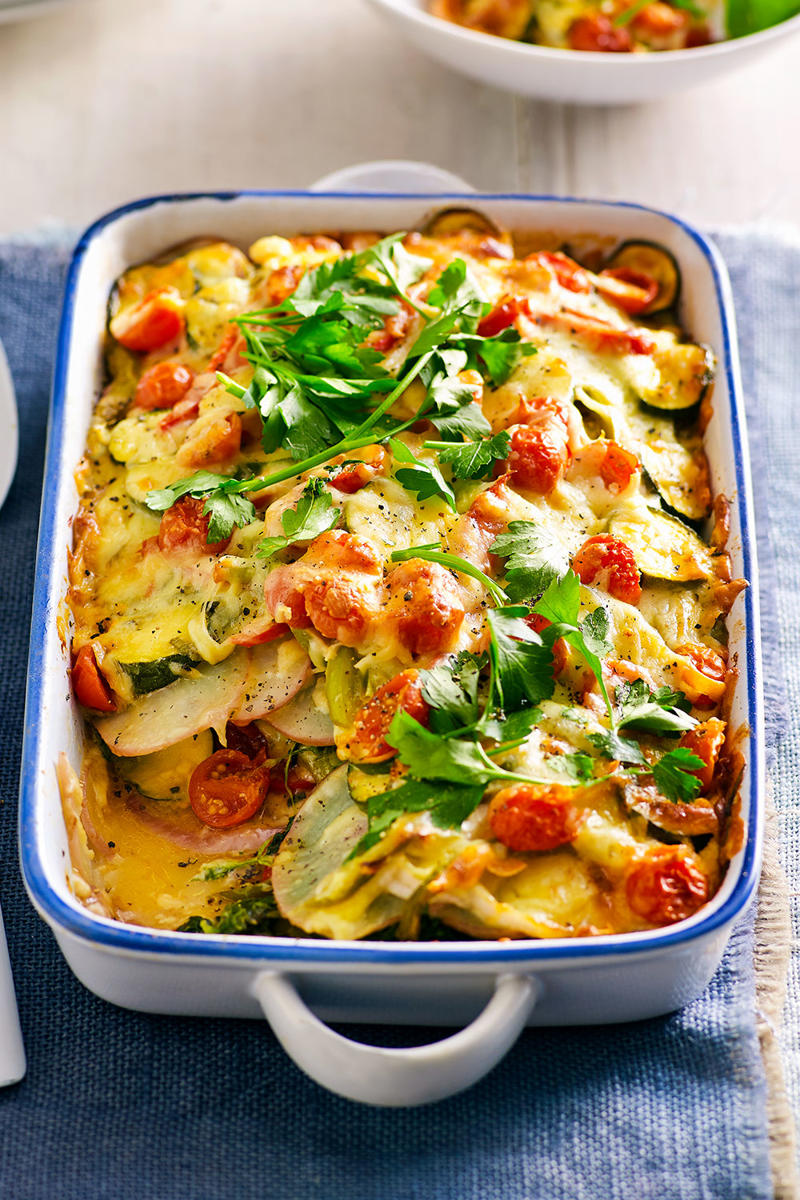 100 healthy dinner recipes your family will love, Eggplant pillows (Cuscini di melanzane) , Ginger fish stir fry , Grilled salmon and cos salad , Kale falafel salad with toasted pine nuts and hummus