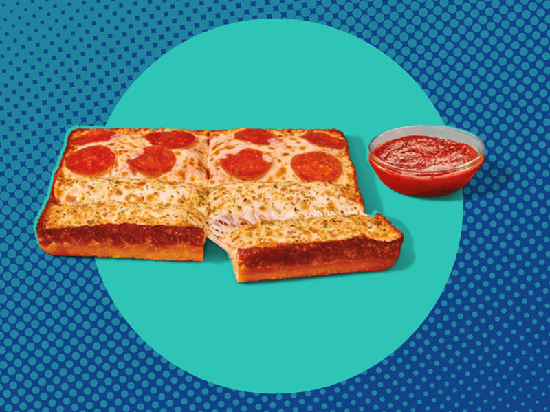Arby’s Peach Cobbler Roll, Burger King's Ultimate Steakhouse Whopper and Cinnamon Apple Pie , Little Caesars Detroit Slices-N-Stix, Sonic’s All-American Smash Burgers, Taco Bell Volcano Quesarito