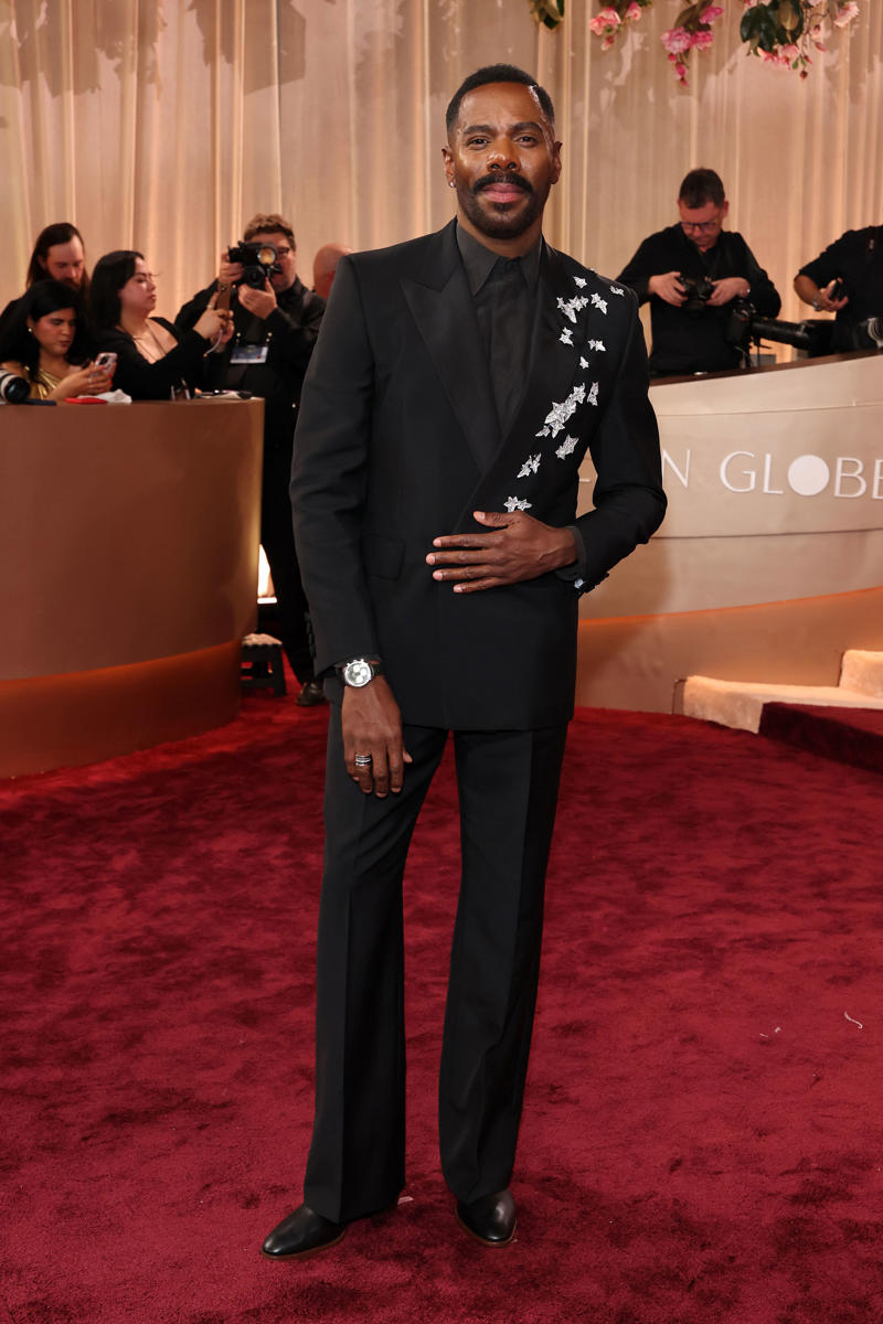 Stellan Skarsgård’s Omega Seamaster Aqua Terra Shades Moonshine Gold, Sterling K. Brown’s Audemars Piguet Royal Oak Perpetual Calendar, Timothée Chalamet’s Urban Jürgensen UJ-2, Chris Pine’s Cartier Tank Louis Cartier, Walton Goggins’ Cartier Tonneau, John Krasinski’s Glashütte Original Vintage Sixties, Colman Domingo’s Omega Speedmaster 38MM, Paul Mescal’s Cartier Tortue, Dwayne Johnson’s Chopard Alpine Eagle Frozen Summit, Jeremy Allen White’s Louis Vuitton Tambour, Wagner Moura’s Omega De Ville Trésor 40 mm, Jake Lacy’s Jaeger-LeCoultre Reverso Duoface Small Seconds, Glen Powell’s Omega Seamaster Aqua Terra 150M Moonshine Gold, Tramell Tillman’s Audemars Piguet Royal Oak “Jumbo” Extra-Thin Openworked, Oscar Isaac’s Bulgari Octo Finissimo, Marlon Wayans’ Omega Speedmaster Canopus Gold, Jacob Elordi’s Cartier Tank Normale, Adam Brody’s Jaeger-LeCoultre Reverso Tribute Monoface Small Seconds, Kumail Nanjiani’s Vacheron Constantin Overseas Perpetual Calendar Ultra-Thin, Orlando Bloom’s Porsche Design Chronograph 1 - 1975 Limited Edition, Benny Blanco’s Jacob & Co., Connor Storrie’s Tiffany & Co. Union Square, Leonardo DiCaprio’s Rolex Cosmograph Daytona “Le Mans”, Hudson Williams’ Bulgari Serpenti, Nick Jonas’s Fossil Carraway, George Clooney’s Omega Seamaster Aqua Terra 150M, Dylan Efron’s TAG Heuer Carrera Astronomer 39mm, Luke Grimes’ Blancpain Villeret Quantième Complet