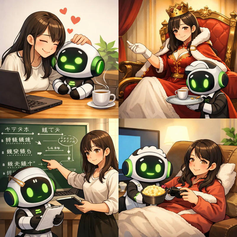 ■「あなた」の印象を画像で出力, ■実際に画像を生成してみた, ■マンガ風で作ってみた, 【X投稿】けんすうさんのイラスト