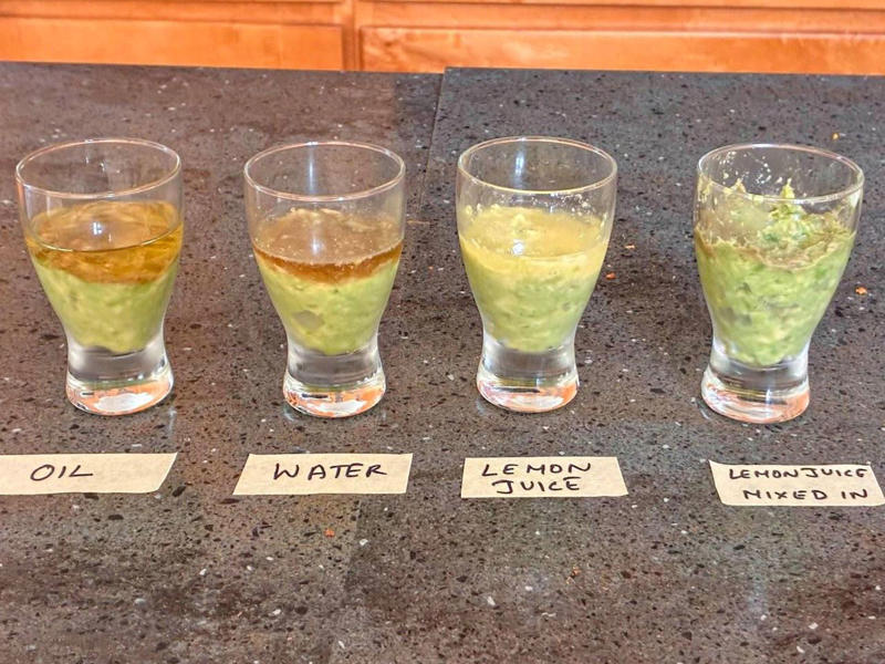 What We Already Know About Preventing Guacamole From Browning, My First Theory: Plastic Wrap Isn't Blocking Enough Oxygen, Why Plastic Wrap Failed (Even When I Went Overboard), The Breakthrough: Guacamole Needs a Liquid Barrier, The Results: Lime Juice Won by a Mile, Why Lime Juice Works So Well