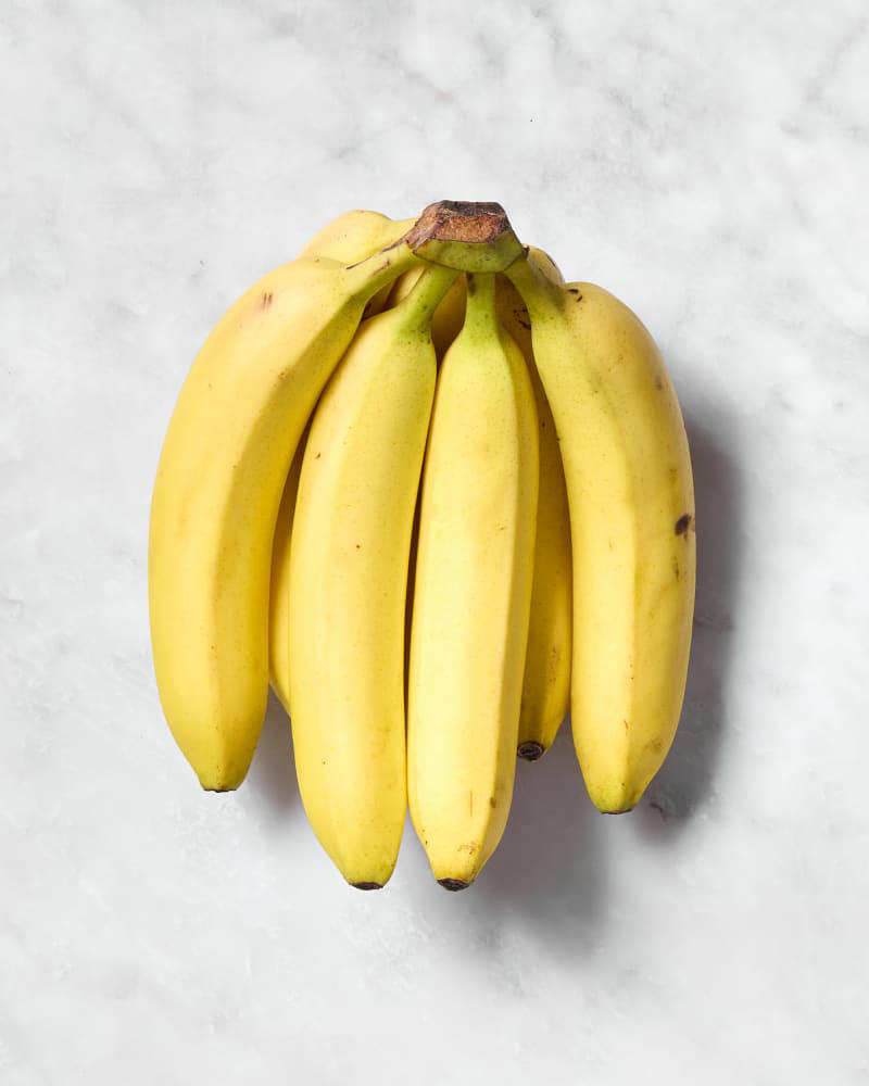 So, What Is the Best Way to Store Bananas?, A Few Notes on Methodology, Banana Storing Method: In the Freezer, Banana Storing Method: In the Fridge, Banana Storing Method: On the Counter, Banana Storing Method: On a Hook, Banana Storing Method: Stems Wrapped with Plastic Wrap, Banana Storing Method: In a Plastic Produce Bag, Banana Storing Method: Stems Wrapped with Foil, Overall Key Takeaways, The Perfect Soft Boiled Egg, Further Reading