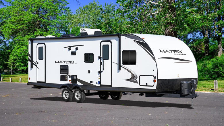 Ride in a towed RV, Walk around in the RV, Take a nap in the back, Install a car seat, Drink anywhere you want
