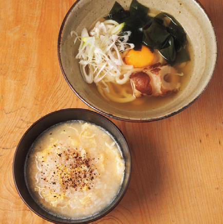おでん鍋の“だし”は昆布と鰹節で, 生麩（なまふ）と焼酎ハイボール, 白滝とオレンジワイン, 〆（しめ）は“だし”をいかした「うでん」か「おじん」を