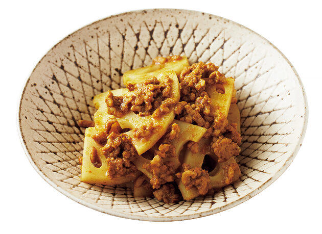 ほぐし具合で食感も変わる＜ひき肉＞を使った副菜, 合びき肉とブロッコリーのトマトスープ, ひき肉とにんじんの梅バター蒸し, 肉みそとキャベツのサラダ, ひき肉と白菜の甘辛そぼろ煮, ひき肉とれんこんのスパイシーソースきんぴら, ひき肉と大根のペッパーチーズ蒸し