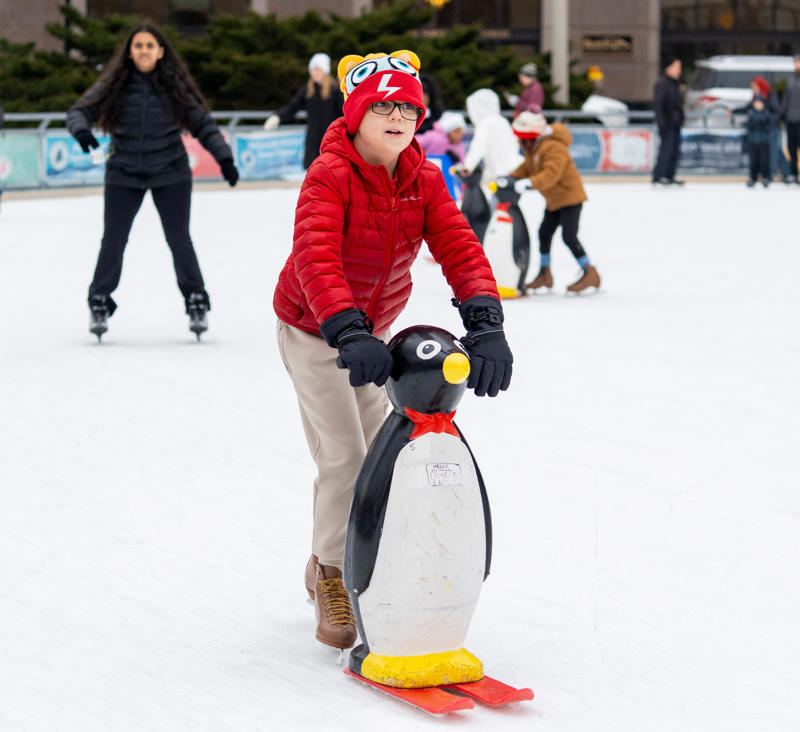 The Dan Jansen Family Fest Rink, Greenfield, Lisbon Park, Lisbon, Humboldt Park Lagoon, Milwaukee, Slice of Ice in Red Arrow Park, Milwaukee, WaterStone Bank Ice Rink, on the border of Milwaukee and Wauwatosa, Lynden Sculpture Garden, River Hills, Sussex Civic Center Ice Rink, Sussex, Regner Park, West Bend, Lowell Park, Waukesha, Buchner Park, Waukesha, Cahill Square Park, Whitefish Bay