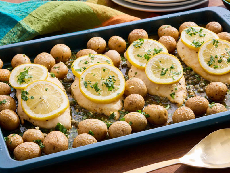 Everything Salmon Sheet Pan Dinner, Sheet Pan Parmesan-Dijon Chicken Thigh Dinner, Sheet Pan Garlic Butter Steak Bites with Veggies, Easy Vegan Sheet Pan Roasted Cauliflower, Tomatoes, and Garbanzo Beans, Roasted Cod Nicoise, Meatball Gnocchi Sheet Pan Dinner, Best Salmon Bake, Greek Lemon Chicken and Potatoes, Sheet Pan Chicken Piccata and Potatoes, Sheet Pan Teriyaki Glazed Pork Tenderloin and Potatoes, Sheet Pan Tilapia and Potatoes, Sheet Pan Chicken Fajitas