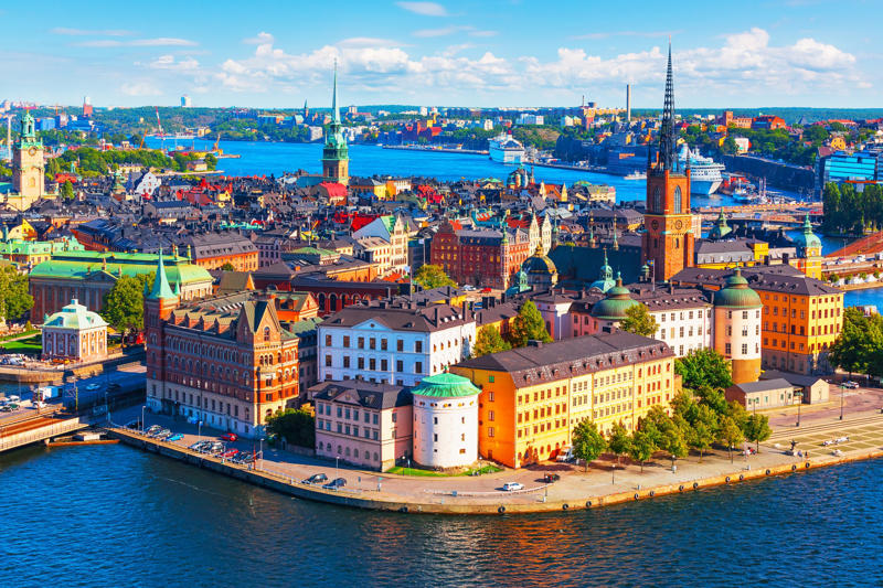 1. Italy to Greece, 2. UK to Spain, 3. Norway , 4. France to Mallorca, 5. Sweden to Finland