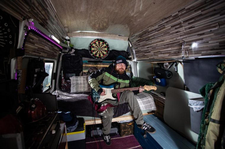 Taking the prospect of full-time van life seriously, A dream come true, His cat Mini for company, A sense of freedom, The downsides: Love life