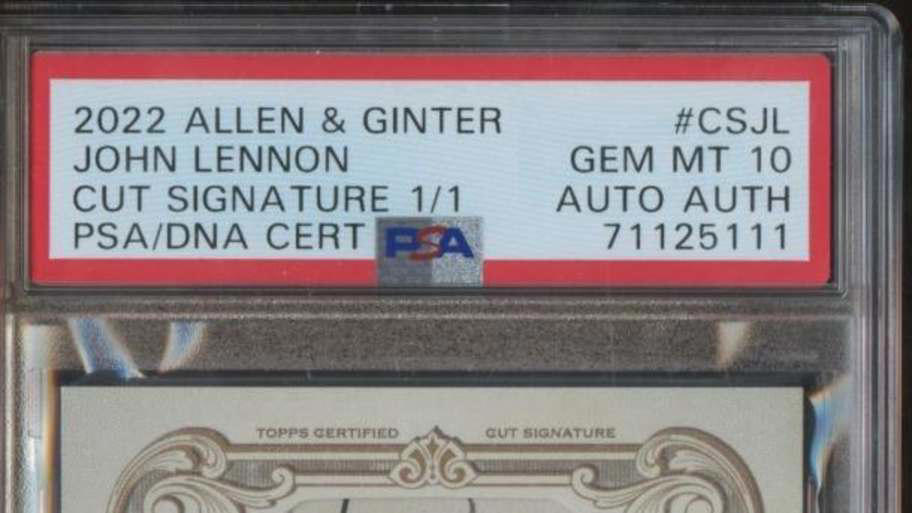 TOPPS TRANSCENDENT CUT SIGNATURE 2021 ALBERT EINSTEIN , TOPPS TRANSCENDENT CUT SIGNATURE 2023 HENRY FORD, LEAF PEARL GOLD CUT SIGNATURES 2025 ELVIS PRESLEY, ALLEN & GINTER CUT SIGNATURE 2022 JOHN LENNON, TOPPS TRANSCENDENT CUT SIGNATURE 2023 MARILYN MONROE