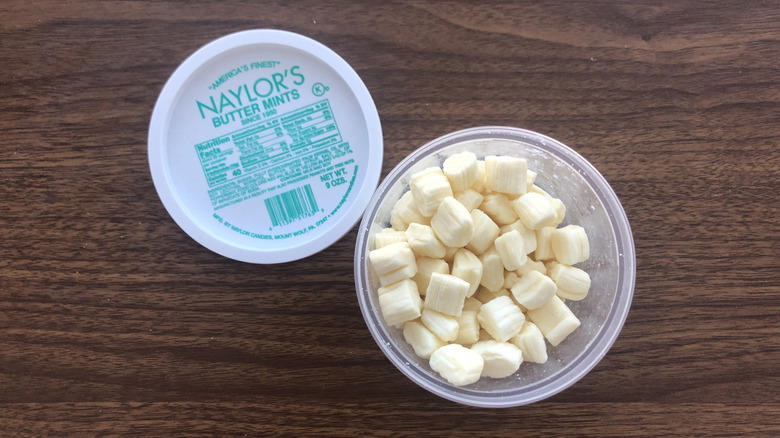 Sugar Babies, Vanilla Charleston Chew, MiniMini Chicles, Candy Farm Neapolitan, Naylor Butter Mints, Palmer Candy Co. Milk Chocolate Nonpareils, Bazooka Bubble Gum Pops