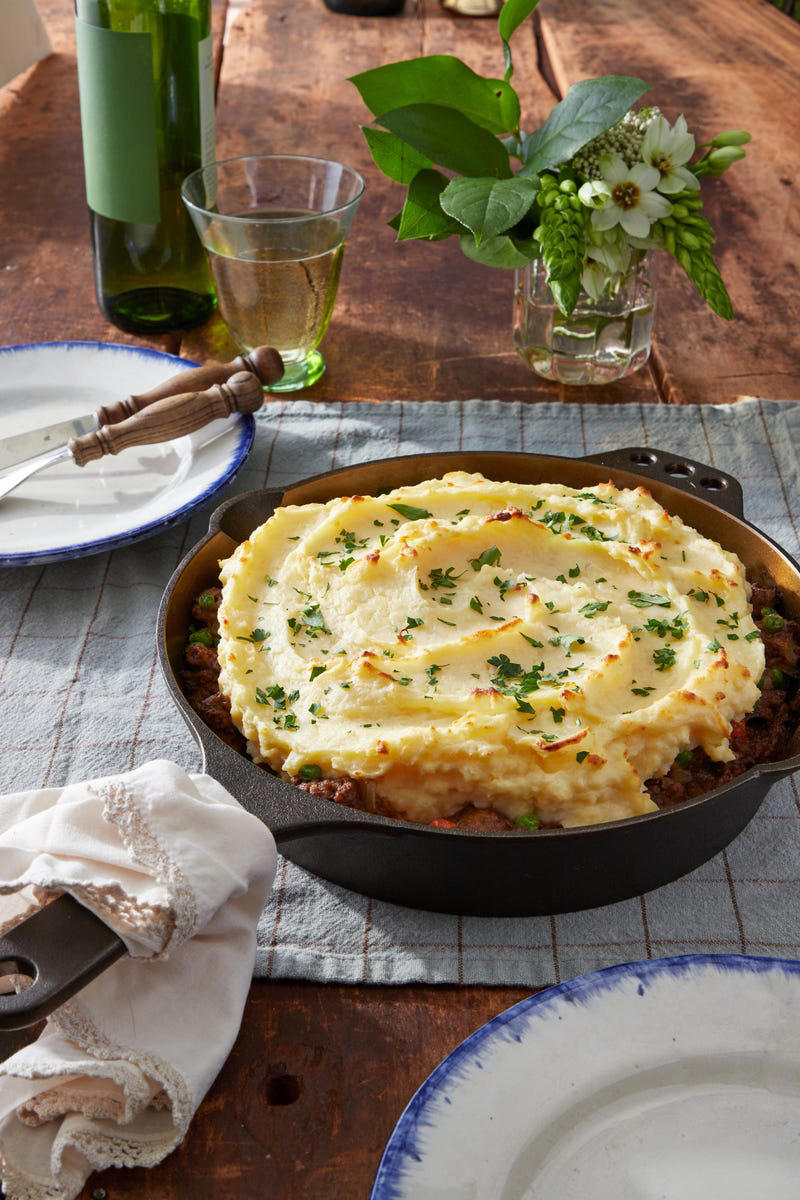 Spinach and Zucchini Baked Ziti, Verde Chicken Enchilada Casserole, Shepherd's Pie, Cracker-Topped Creamy Chicken and Rice, Sausage and Cheese Lasagna