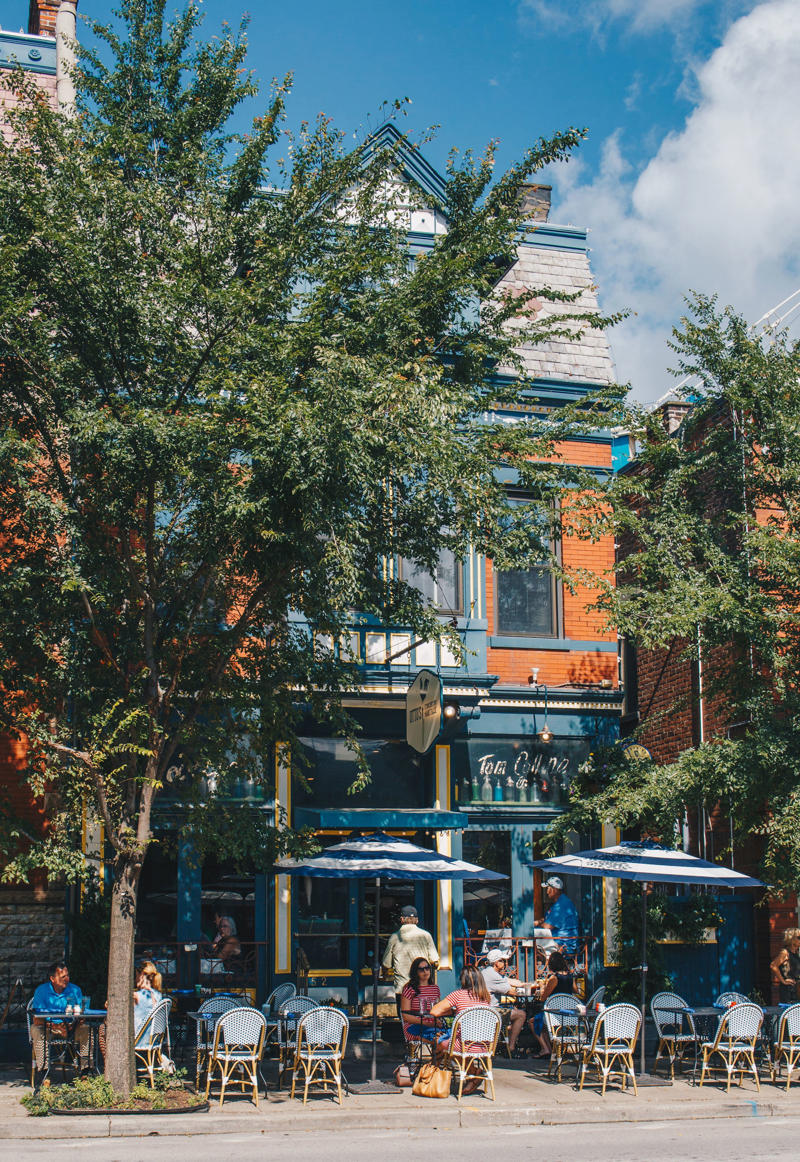 Blue Jay Restaurant, The Baker's Table, Wayfarer Tavern, Young Buck Deli, Zip’s Café, Walt’s Hitching Post
