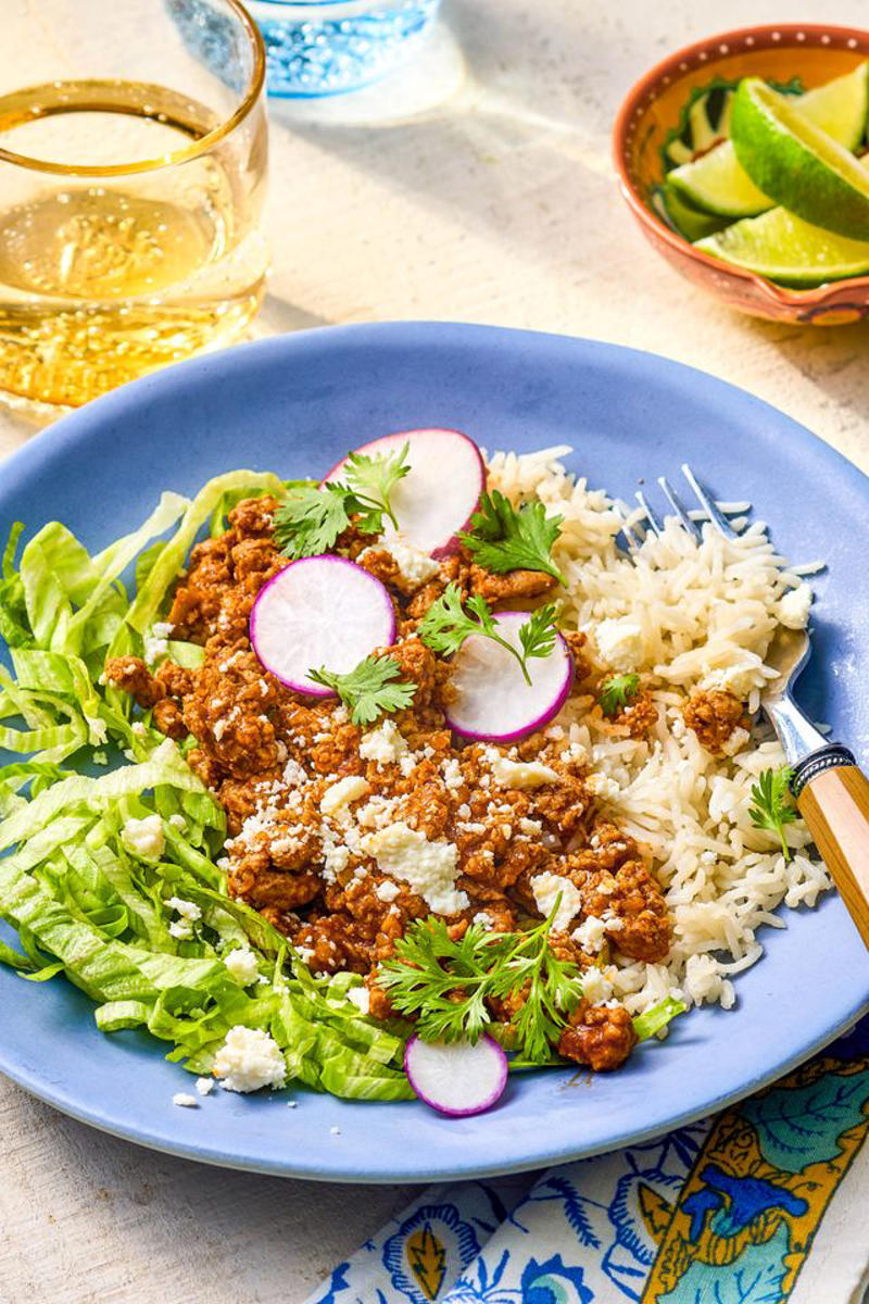 Enchilada Skillet, Italian Pasta Salad, Crispy Chicken With Zucchini and Shallots, 3-Ingredient Dumpling Salad, Turkey Taco Bowls, Creamy One Pot Pasta with Zucchini, 5-Ingredient One-Pot Chicken and Rice, Dolma and Ground Beef Skillet, Easy Lasagna Soup, 4-Ingredient Chicken Pot Pie, Feta and Tomato-Stuffed Spaghetti Squash, Tomato-Spinach White Beans, One-Pan Ravioli With Sausage, Lemony Zucchini Pasta, 5-Ingredient Braised Cabbage “Lasagna”, Italian Sausage and Rice Bake, 5-Ingredient Chicken and Rice Soup, One-Pot Caprese Orzo, Sausage White Bean Soup, Sheet Pan Salmon and Broccolini
