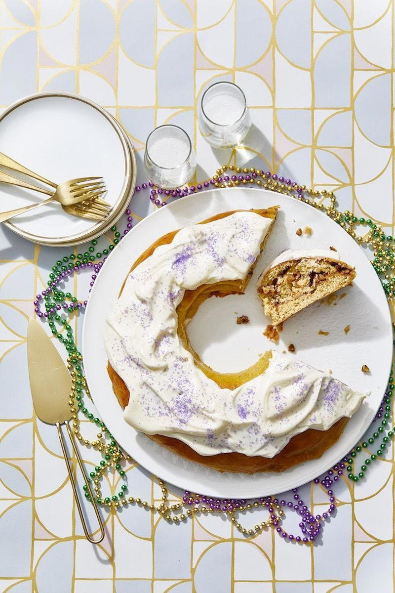Fat Tuesday , Bead Throwing, Rex, the King of the Carnival, Purple, Gold, and Green, King Cake, Zulu Coconuts, Flambeaux, Worldwide Revelry