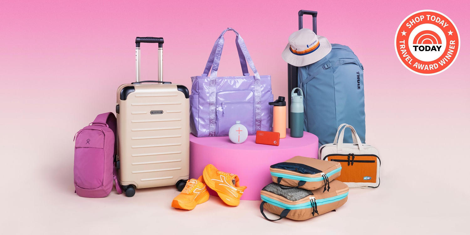 Travel Gear Award Winners: Best Suitcases and Checked Luggage , Best Suitcases, Checked Luggage and Duffel Bags, Travel Gear Award Winners: Best Travel Bags and Packing Cubes, Best Travel Bags and Packing Cubes, Travel Gear Award Winners: Best Toiletry Bags, Backpacks and Organizers, Best Toiletry Bags, Backpacks and Organizers, Travel Gear Award Winners: Best Travel Gear and Tech, Best Travel Gear and Tech, Travel Gear Award Winners: Best Travel Accessories , Best Travel Accessories , Travel Gear Award Winners: Best Travel Clothing, Best Travel Clothing, Travel Gear Award Winners: Best Travel Jackets , Best Travel Jackets, Travel Gear Award Winners: Best Swimsuits and Sun Hats, Best Swimsuits and Sun Hats, Travel Gear Award Winners: Best Shoes for Travel , Best Travel Shoes and Sneakers, More of the best from Shop TODAY's 2025 Travel Awards