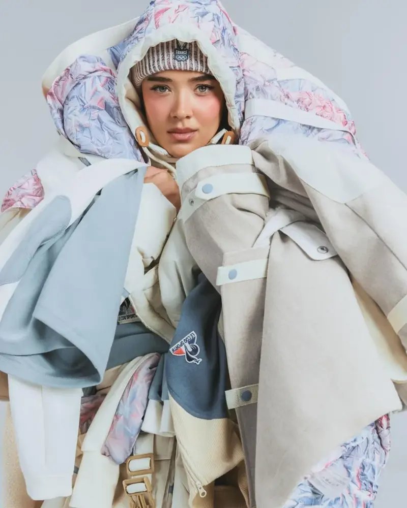 Team Mongolia and Goyol Cashmere , Ralph Lauren for Team USA , Emporio Armani for Team Italia , Sportscraft and Karbon for Team Australia, Le Coq Sportif for Team France, Dale of Norway for Team Norway