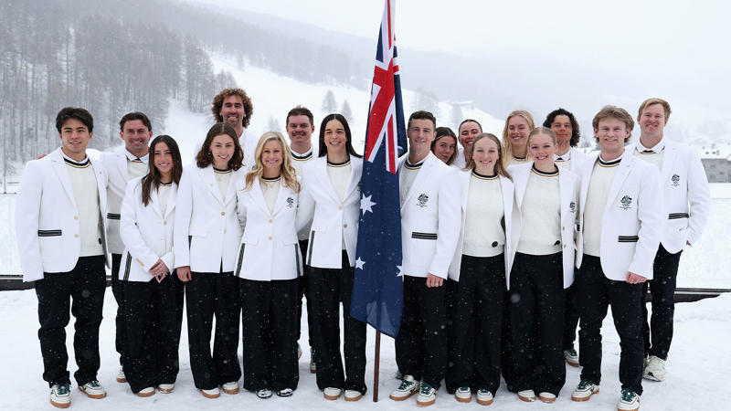 Team Mongolia and Goyol Cashmere , Ralph Lauren for Team USA , Emporio Armani for Team Italia , Sportscraft and Karbon for Team Australia, Le Coq Sportif for Team France, Dale of Norway for Team Norway